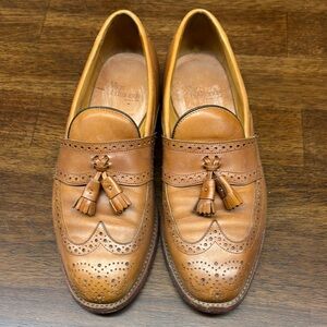 Allen Edmonds Men's Tan Leather Tassel Loafers